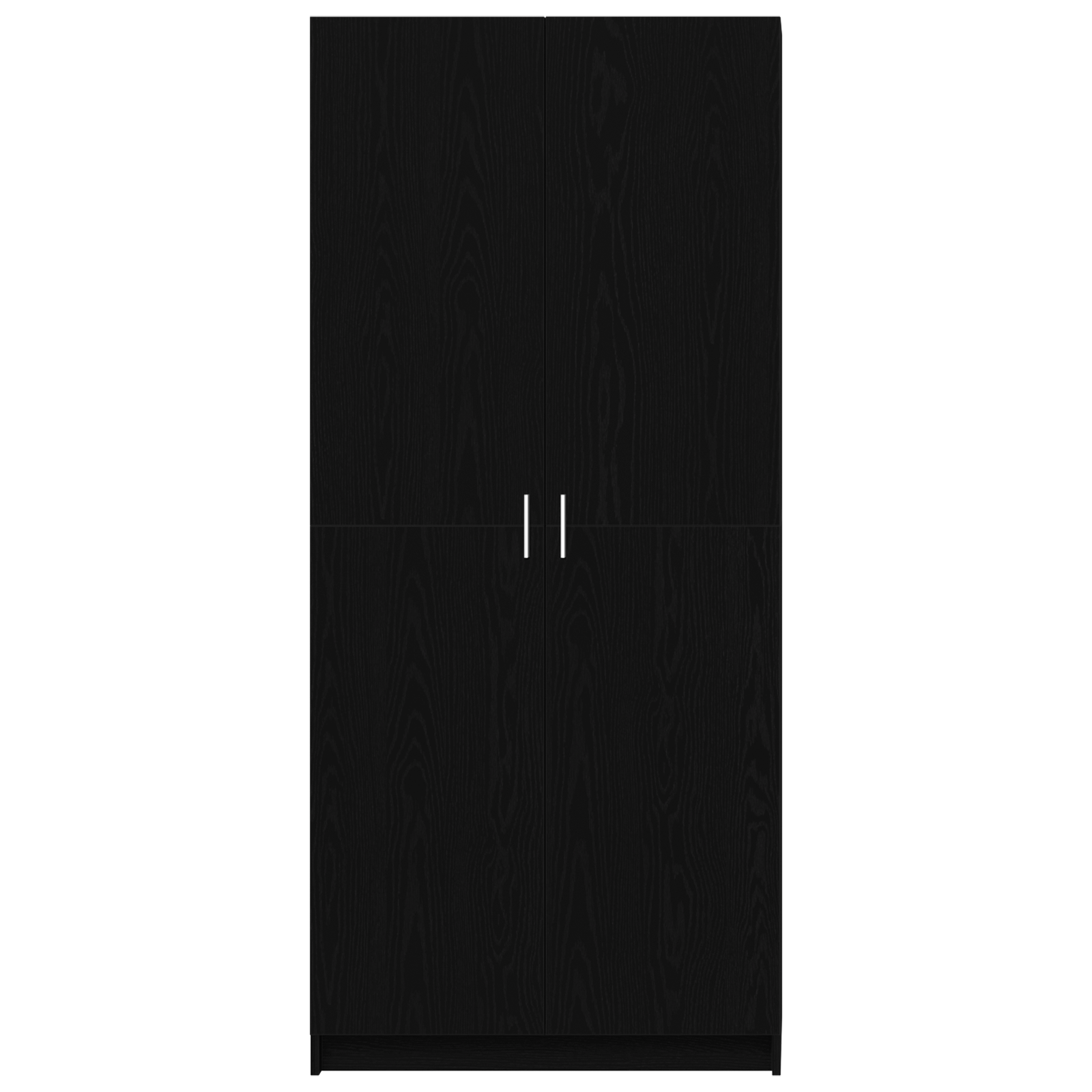 Armadio Nero Rovere 80x51x180 cm Legno ingegnerizzato