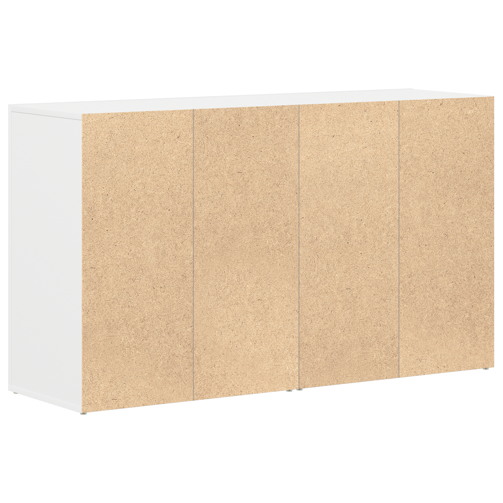 Credenza Bianca Bianca Legno 120 x 36 x 69 cm Stoccaggio