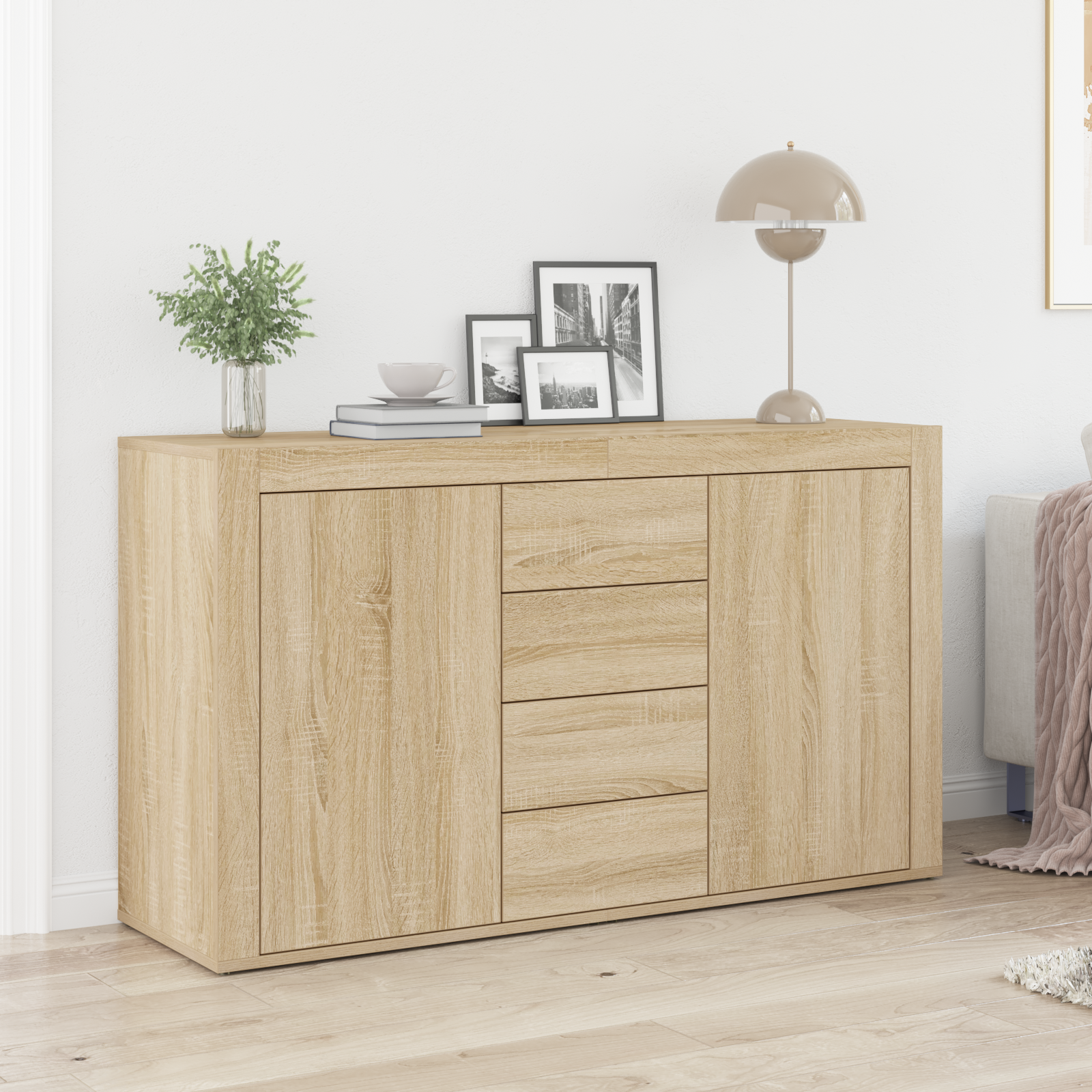 Credenza  Rovere di Sonoma Legno ingegnerizzato 120 x 36 x 69 cm