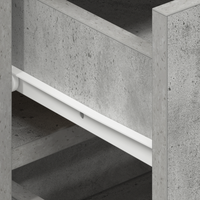 Credenza  Grigio Cemento Legno Ingegnerizzato 120 x 36 x 69 cm