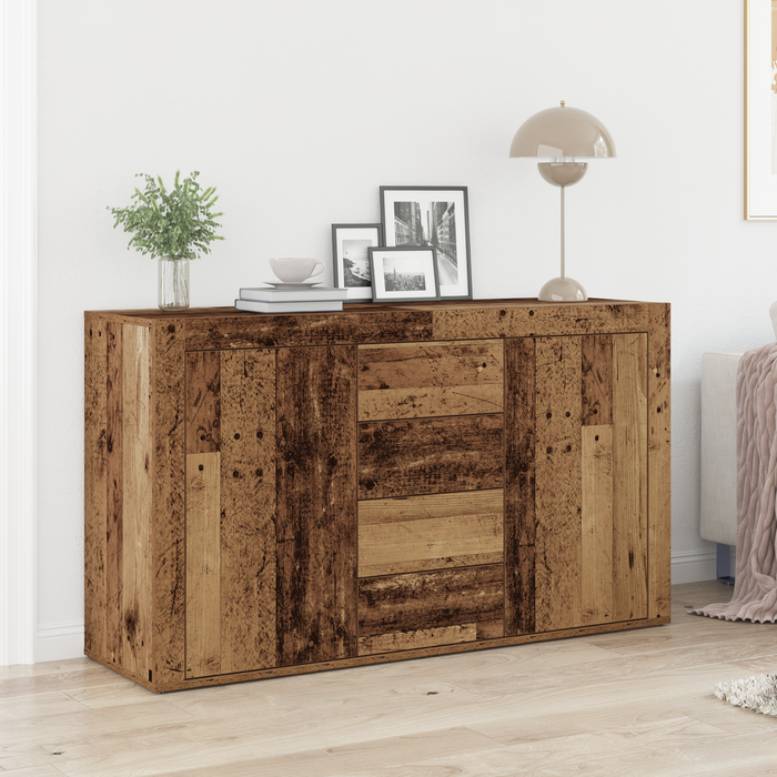 Credenza  Legno Vecchio Legno Massello di Recupero 120 x 36 x 69 cm