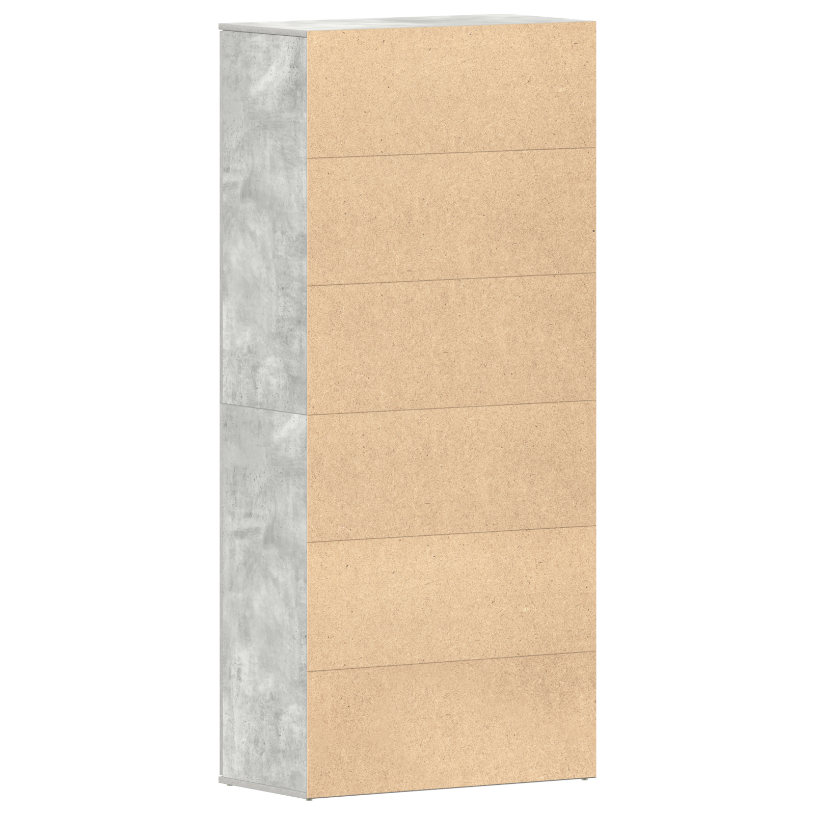 Mobile per Scarpe Grigio Cemento 80x39x180 cm Truciolare