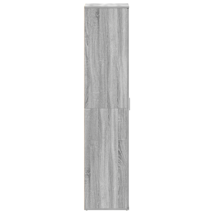 Armadio per Scarpe Grigio Sonoma 80x39x180 cm Legno ingegnerizzato