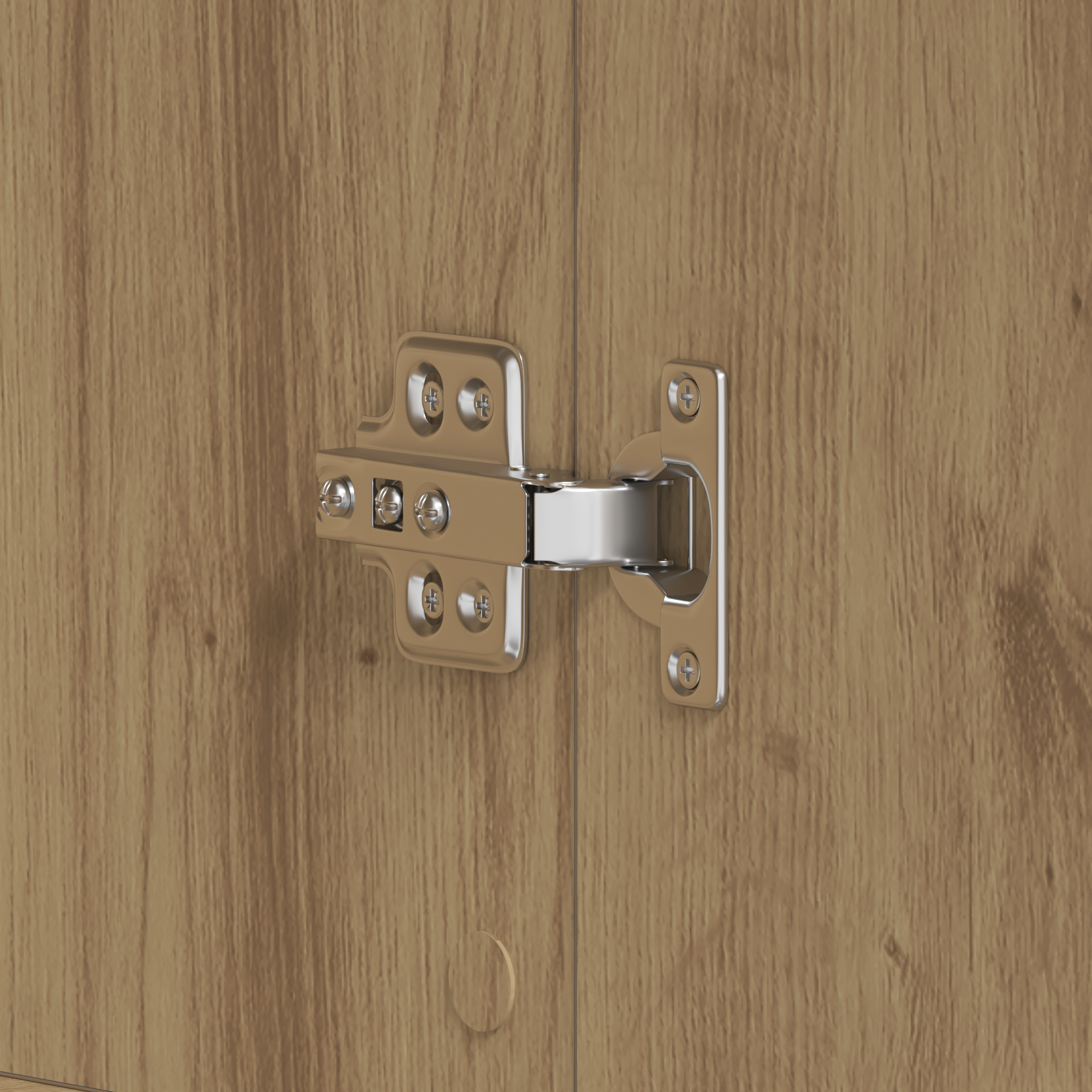 Armadio per Scarpe Rovere Artigianale 80x39x180 cm Legno Ingenerizzato