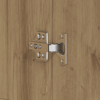 Armadio per Scarpe Rovere Artigianale 80x39x180 cm Legno Ingenerizzato