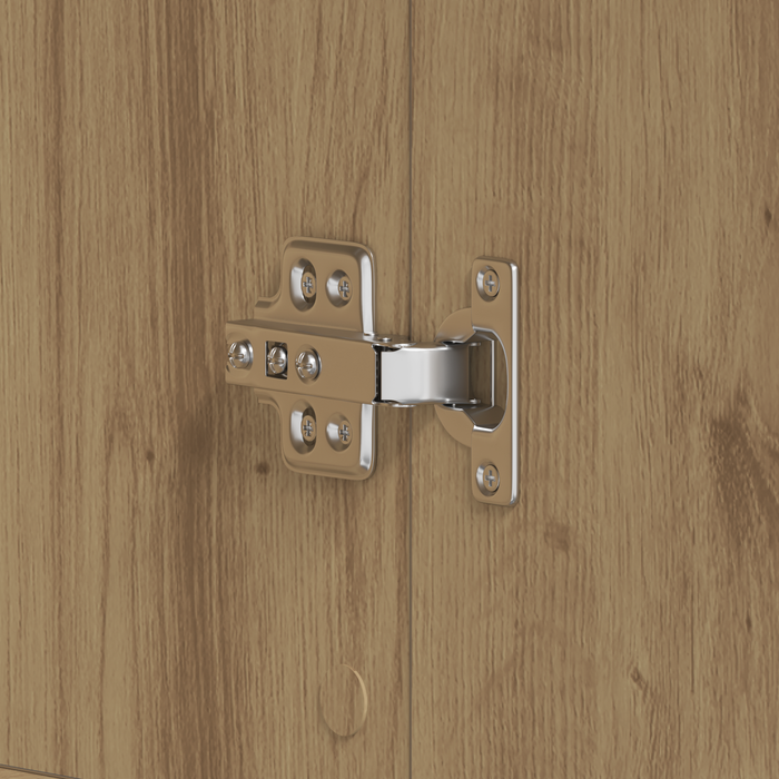 Armadio per Scarpe Rovere Artigianale 80x39x180 cm Legno Ingenerizzato