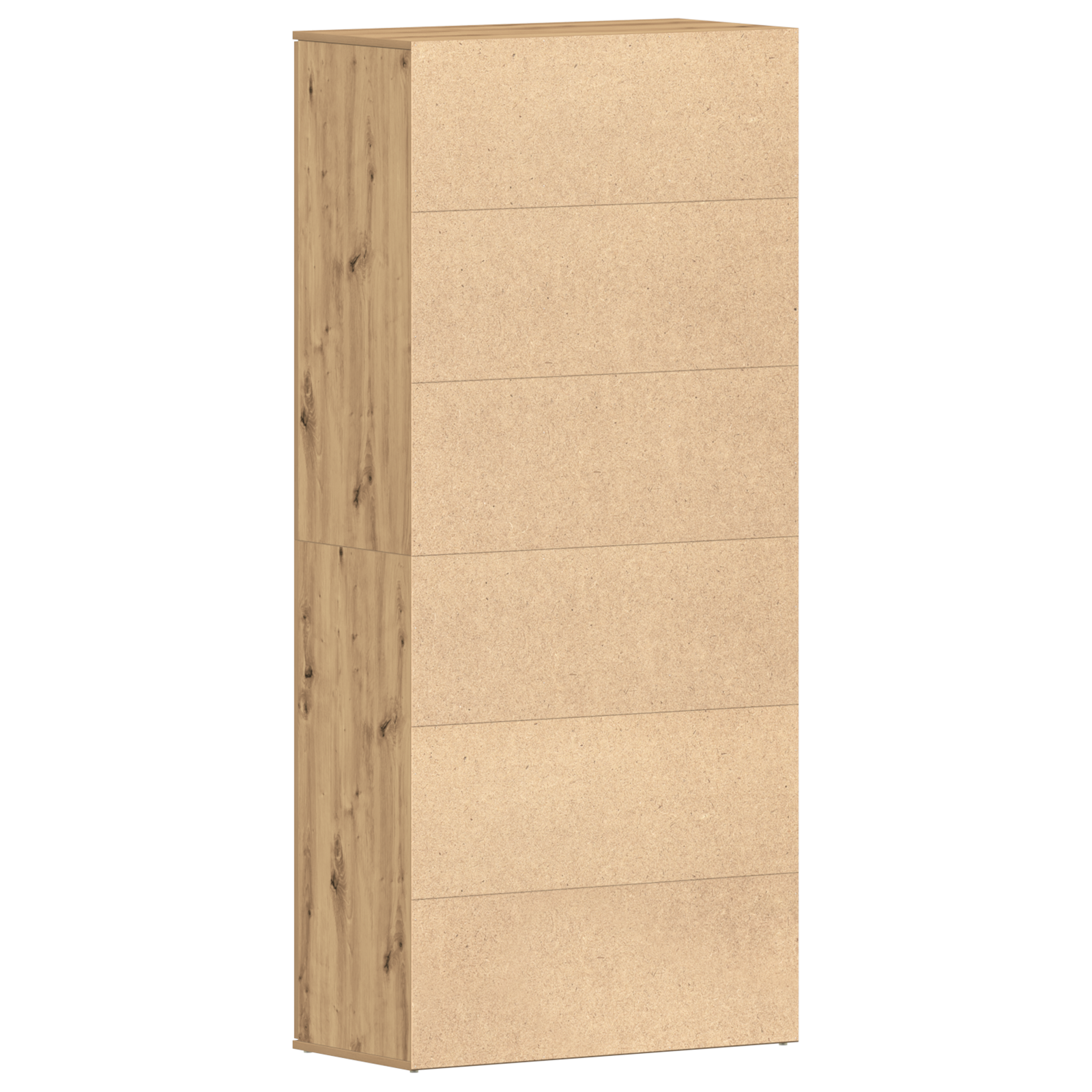 Armadio per Scarpe Rovere Artigianale 80x39x180 cm Legno Ingenerizzato