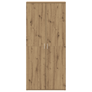 Armadio per Scarpe Rovere Artigianale 80x39x180 cm Legno Ingenerizzato