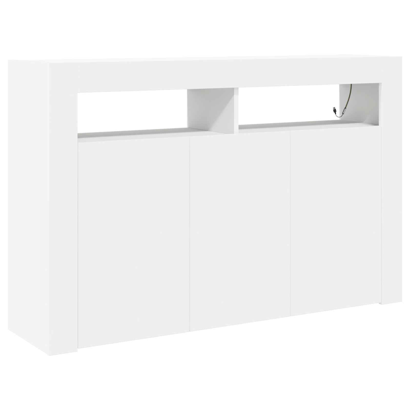 Credenza Bianca Bianca Legno ingegnerizzato 116 x 30 x 75 cm