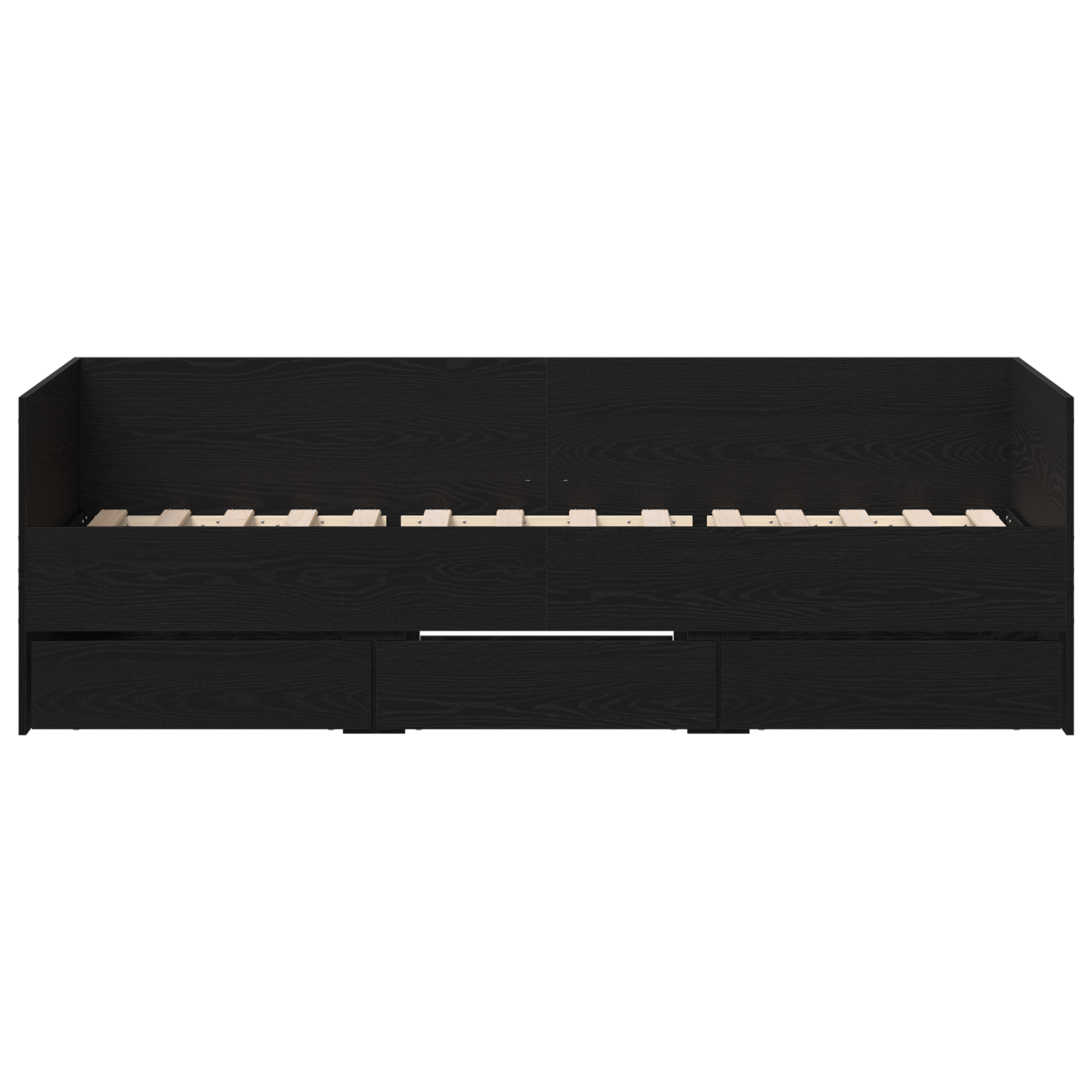 Divano letto Rovere nero Legno ingegnerizzato 90 x 190 cm