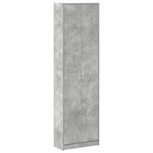 Armadio Grigio Cemento 55x25x189 cm in Legno Ingegnerizzato