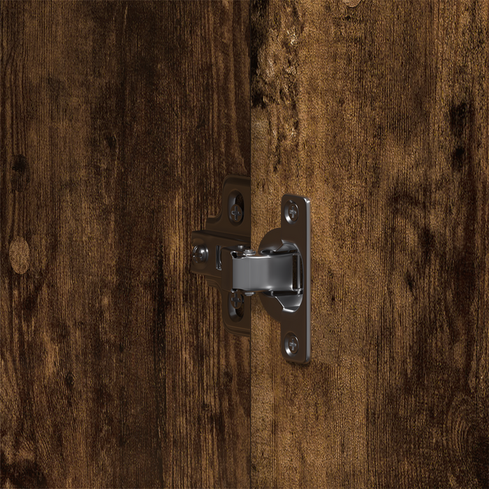 Armadio Rovere Affumicato 55x25x189 cm Legno Ingegnerizzato