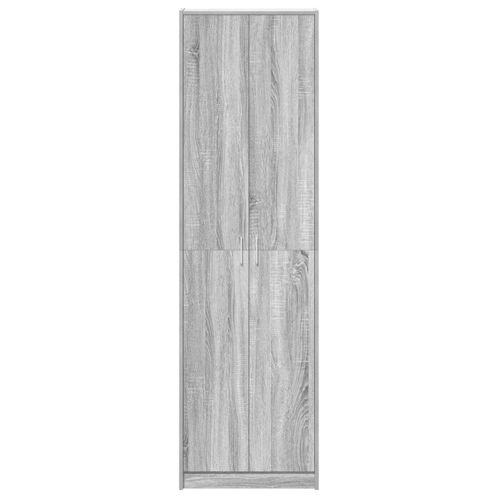 Armadio Grigio Sonoma 55x25x189 cm Legno Ingegnerizzato
