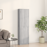 Armadio Grigio Sonoma 55x25x189 cm Legno Ingegnerizzato