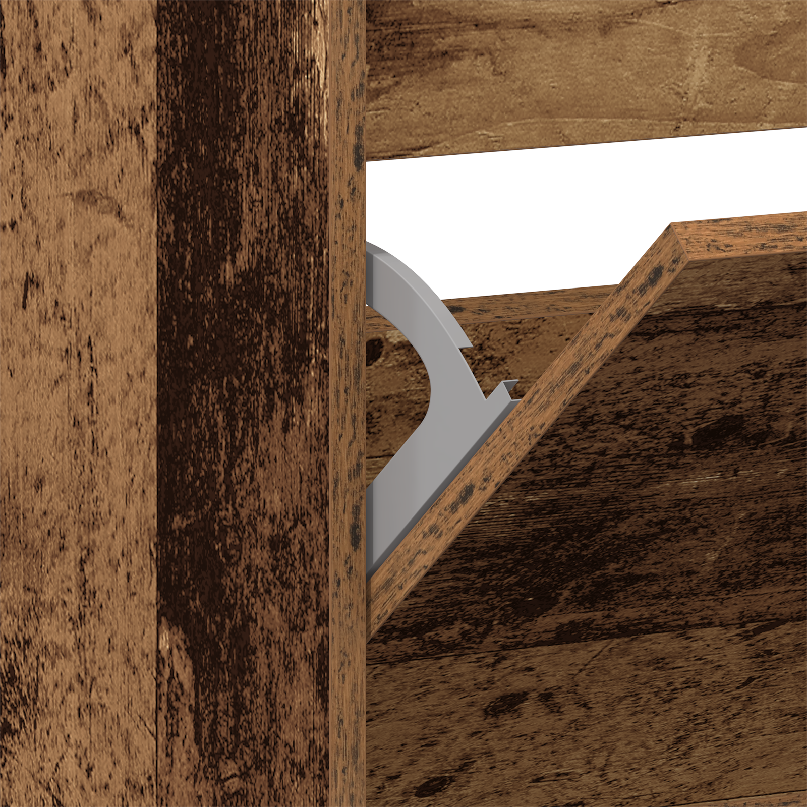 Armadio per Scarpe Legno invecchiato Legno ingegnerizzato