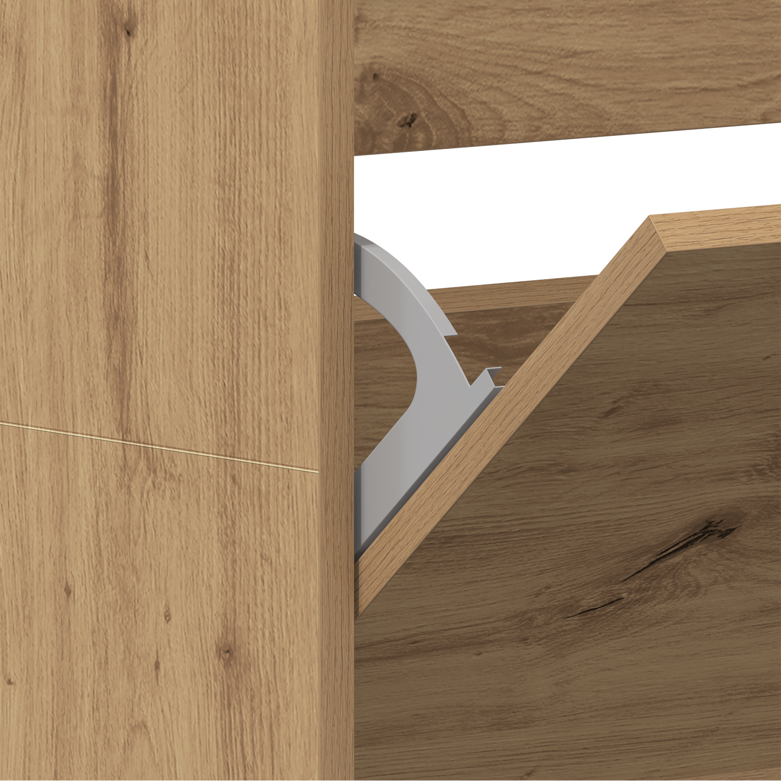 Armadio per Scarpe Rovere Artigianale Legno Ingegnerizzato