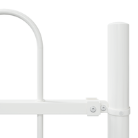 Recinto da Giardino  con Parte Superiore a Cappello Bianco 5,1x0,6 m in Acciaio