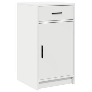 Set da toeletta 2 pezzi con LED in legno ingegnerizzato bianco