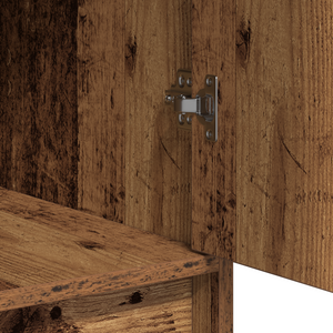 Set di Toeletta a 3 Pezzi con LED - Legno Vintage e Legno Ingegnerizzato