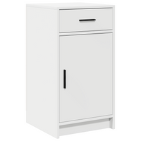 Set di toletta 3 pezzi con LED in legno ingegnerizzato bianco