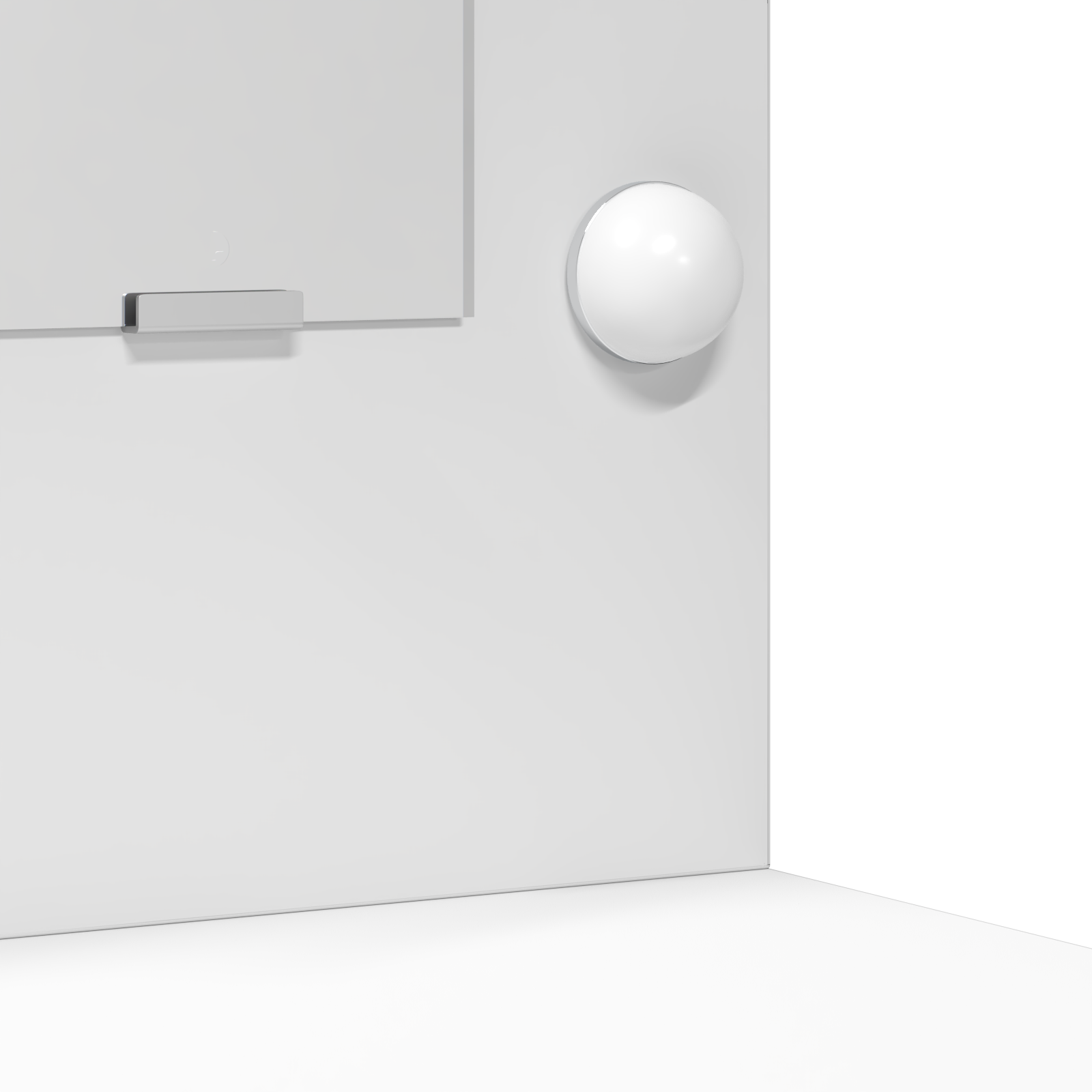 Set da Due Pezzi per Tavolo da Trucco con LED in Legno Bianco