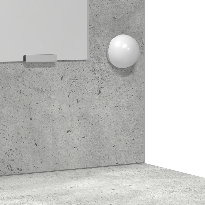 Set di toeletta 3 pezzi  Grigio cemento Legno ingegnerizzato