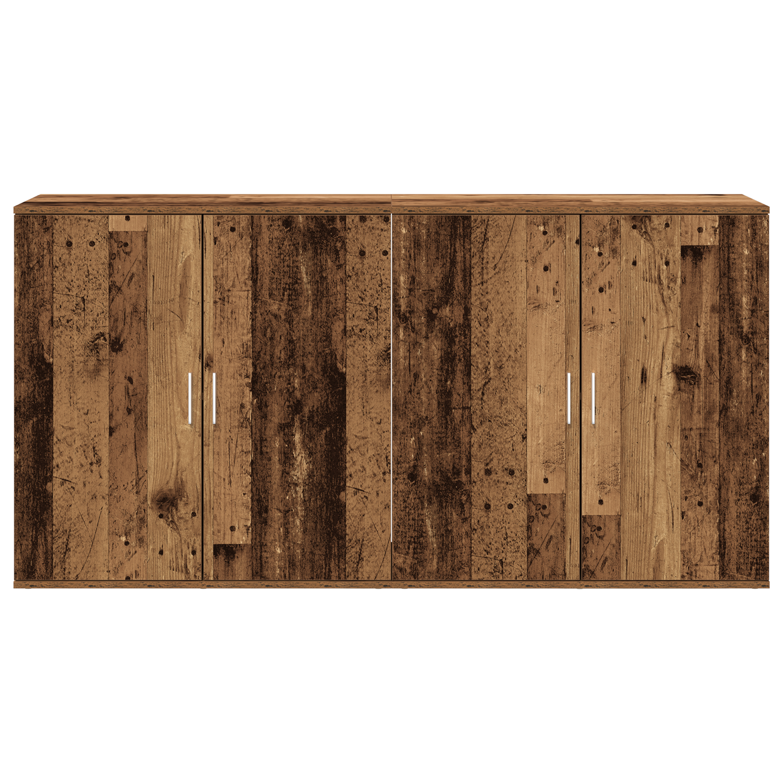 Consolle 2 pezzi Legno Antico 79x38x80 cm Legno Ingenerizzato
