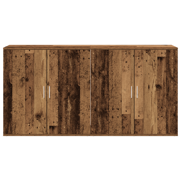 Consolle 2 pezzi Legno Antico 79x38x80 cm Legno Ingenerizzato