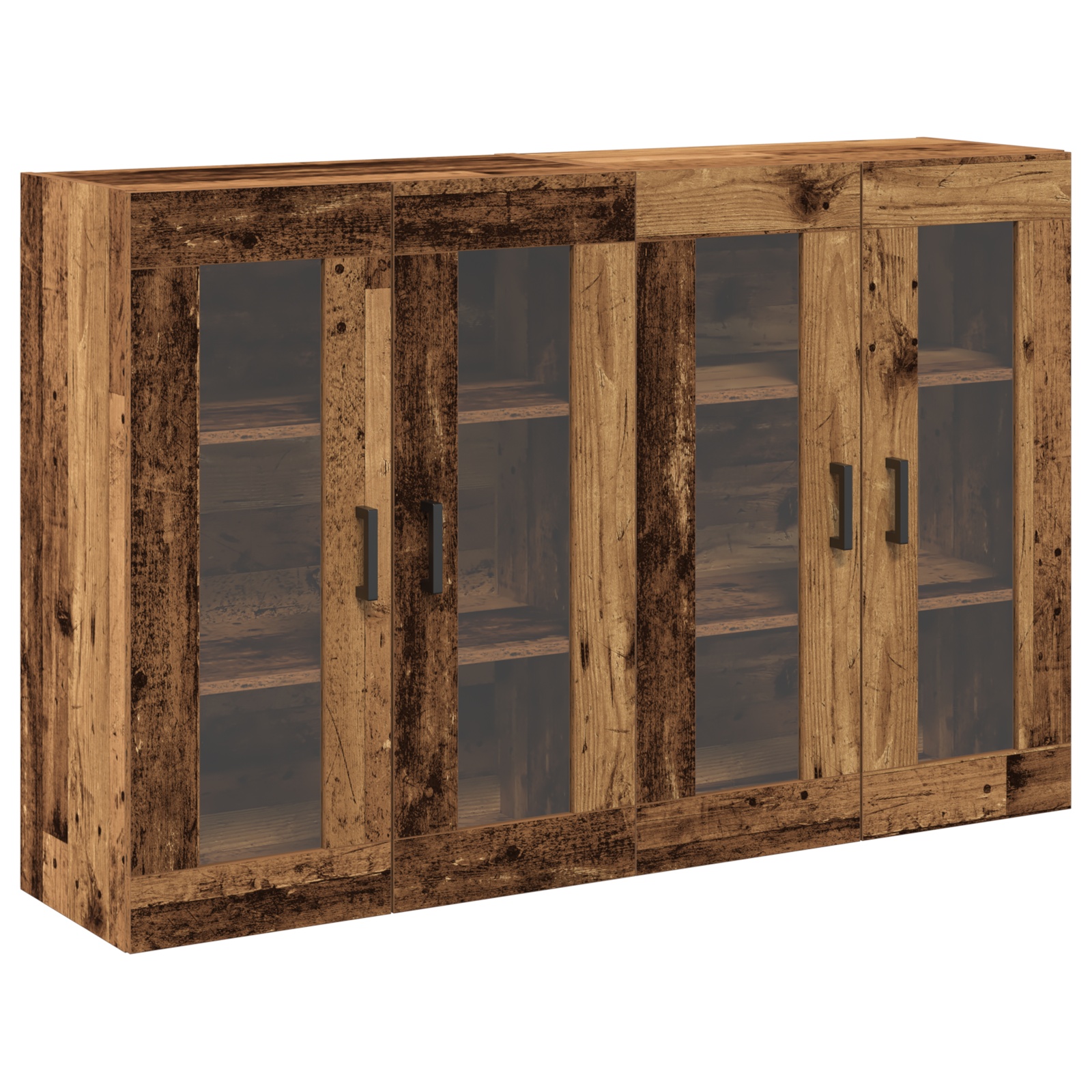 Armadi da muro 2 pezzi Legno invecchiato 69,5x34x90 cm Legno ingegnerizzato