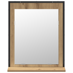 Set di mobile da bagno a 2 pezzi in legno ingegnerizzato rovere artisan