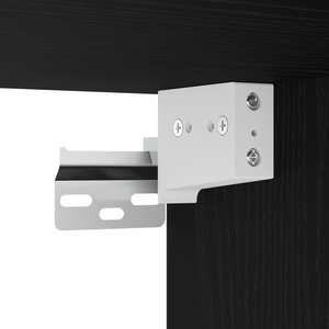 Set di Mobili per Bagno 3 Pezzi Rovere Nero Legno Ingegnerizzato