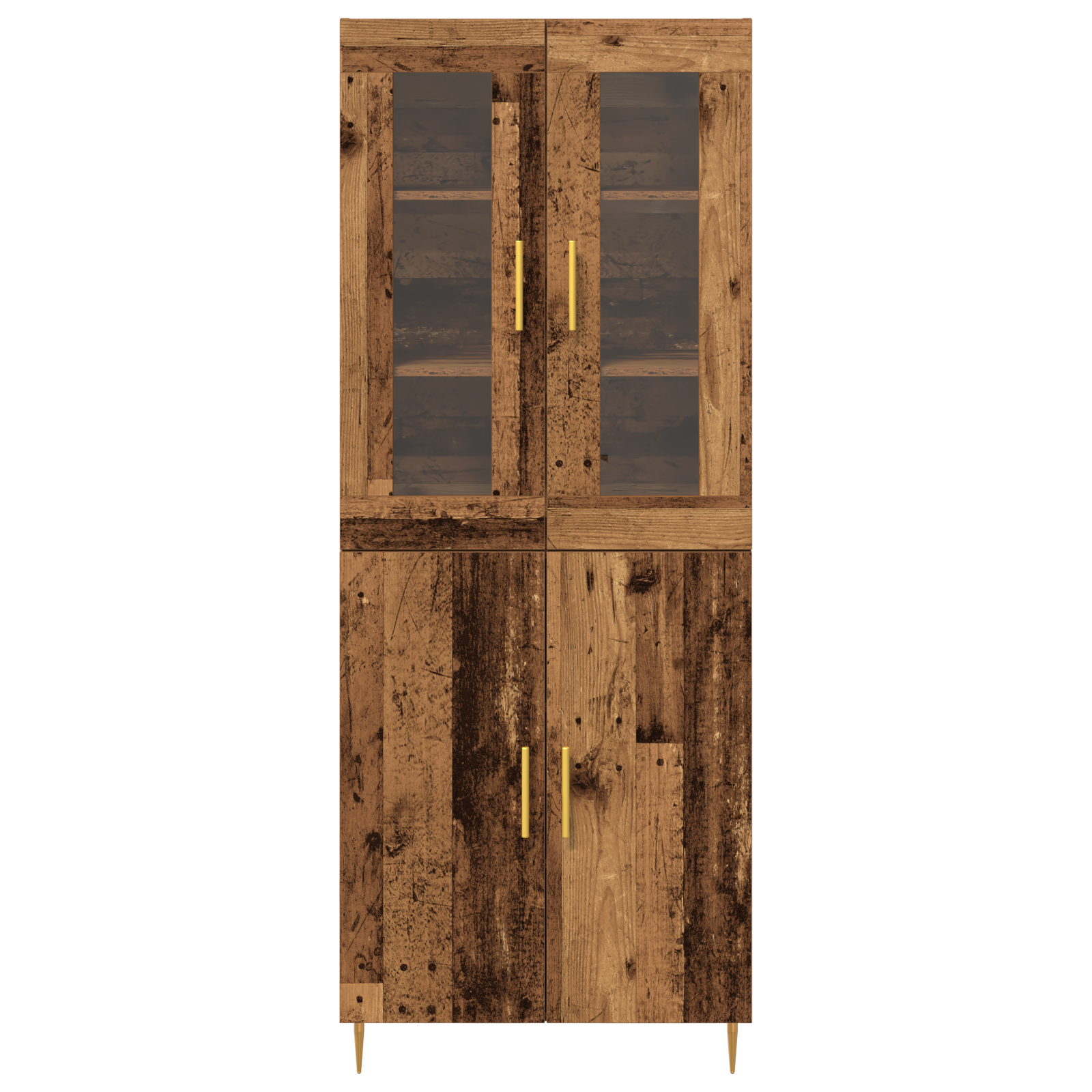 Highboard Legno Vecchio 69.5x34x180 cm Legno Ingegnerizzato