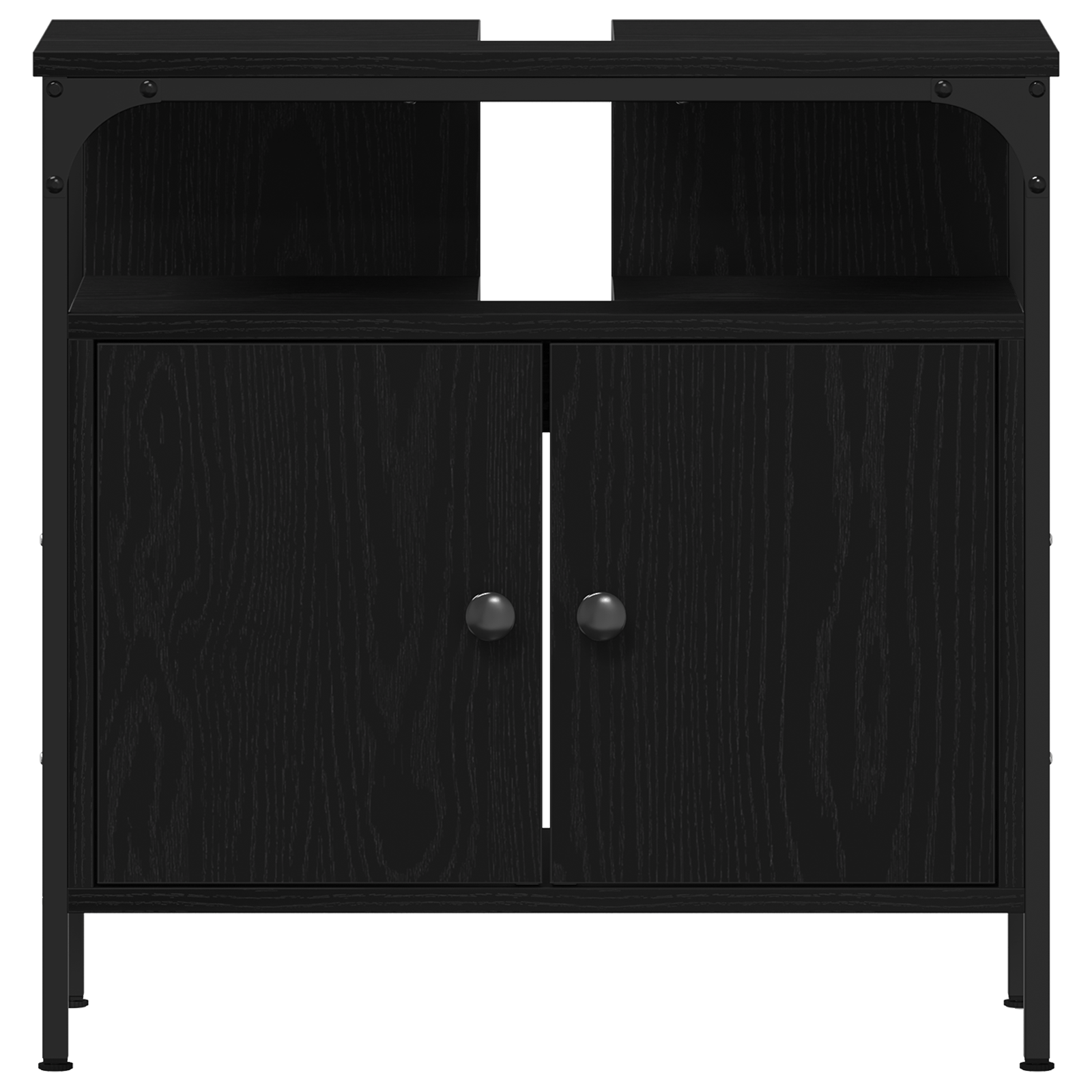 Set da Toeletta 3 Pezzi  Grigio in Legno Ingegnerizzato