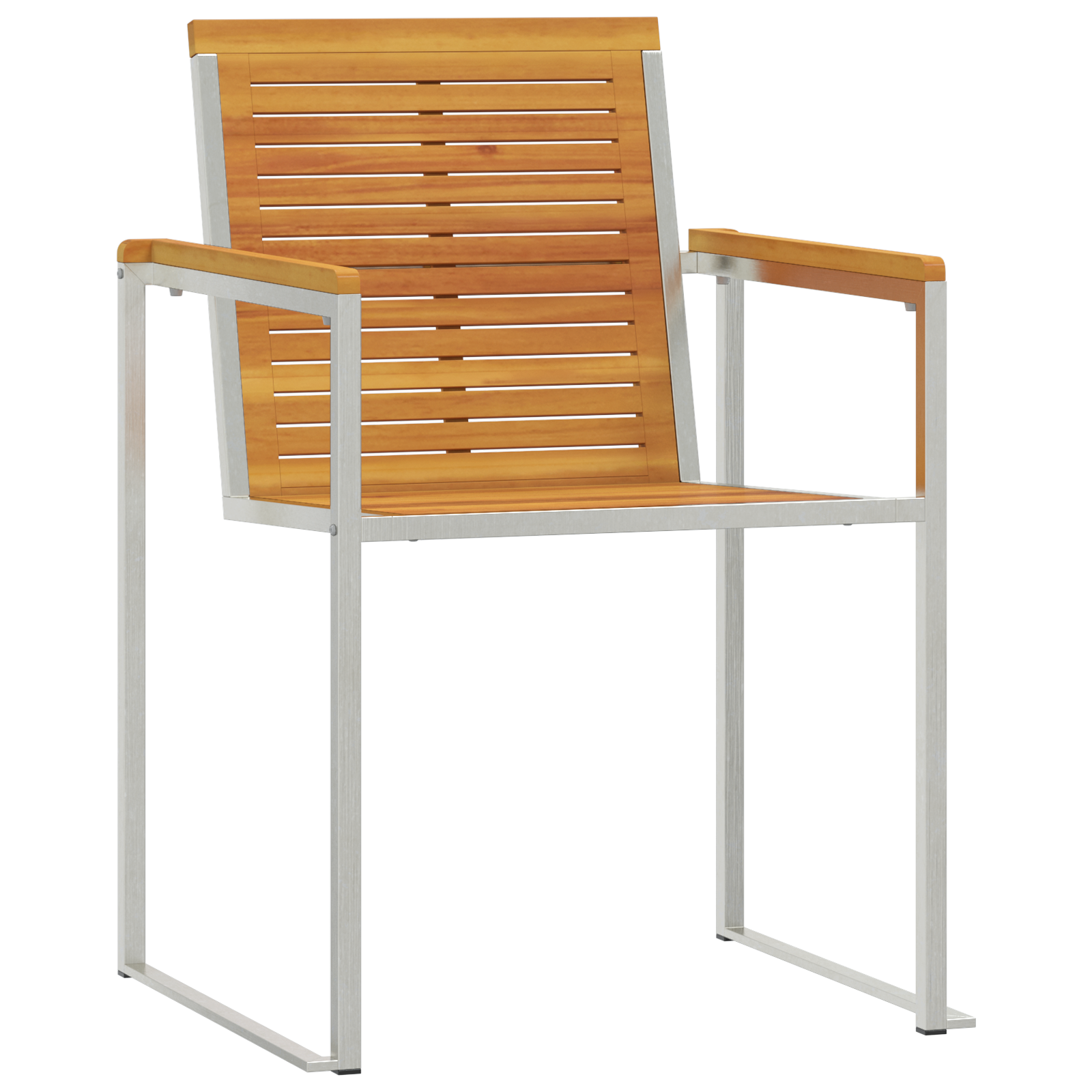 Lettino con Sedie da Giardino 3 pezzi in Legno Massello di Acacia