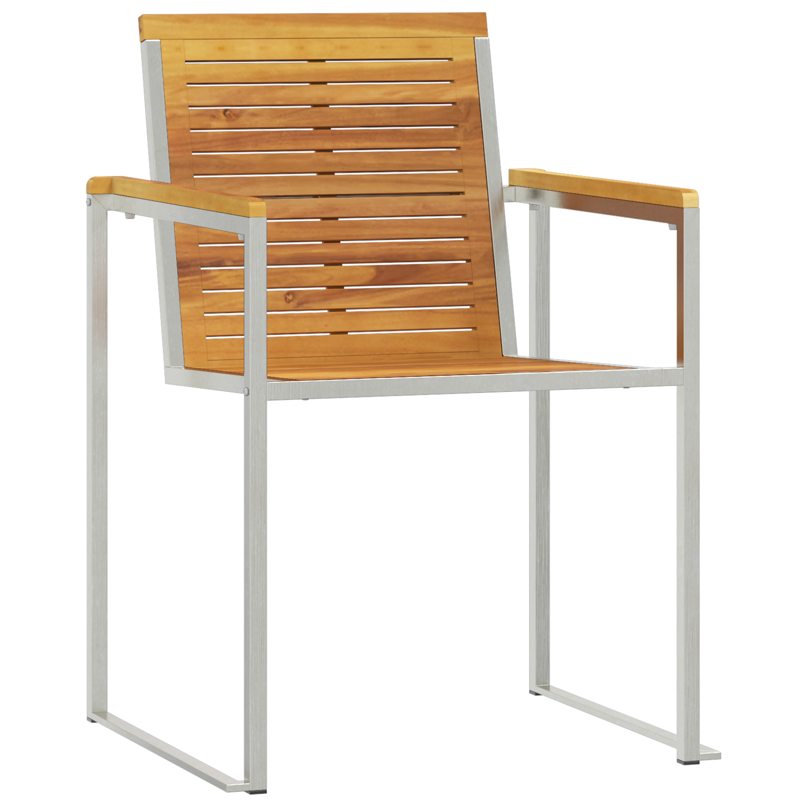 Lettino Prendisole con Sedie da Giardino 3 pz Legno Massello di Teak