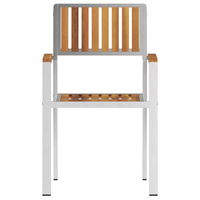 Sedi da Giardino Impilabili  8 pcs 54.5x56x87 cm Legno Massello di Teak