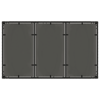 Set da Pranzo da Giardino 5 Pezzi con Cuscini in Polyrattan Nero