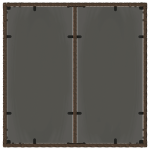 Set da Pranzo da Giardino  5 Pezzi con Cuscini Rattana Polipropilene Marrone