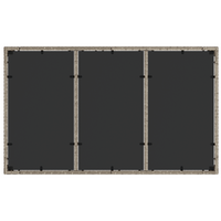 Set da pranzo da giardino 5 pezzi con cuscini grigio chiaro in polyrattan