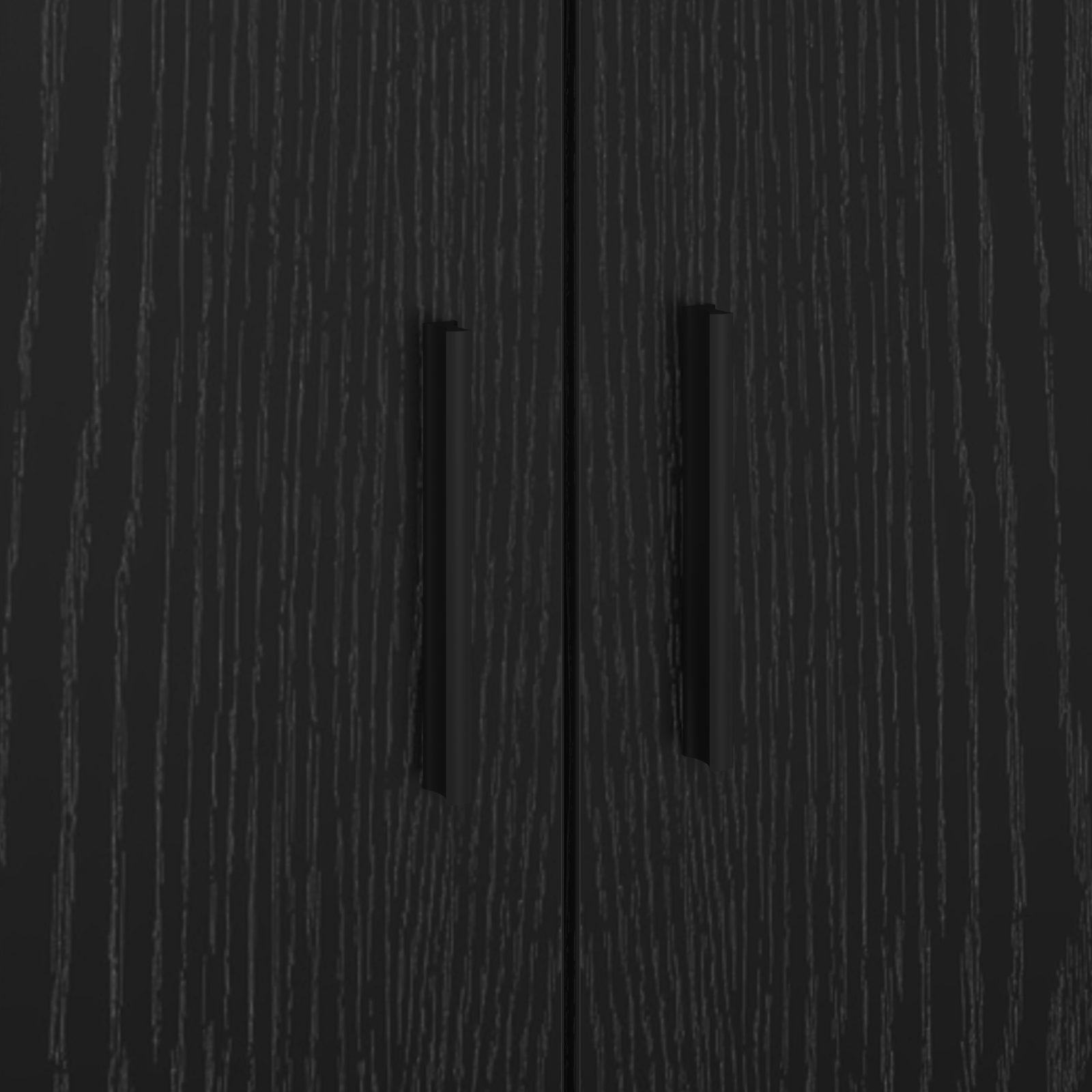 Struttura Letto Rovere Nero 90x200 cm