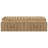 Struttura Letto in Quercia Artigianale 90x200 cm