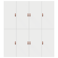 Struttura Letto con Contenitore Bianca 200x200 cm