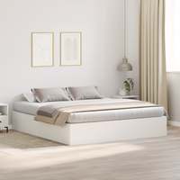 Struttura Letto con Contenitore Bianca 200x200 cm