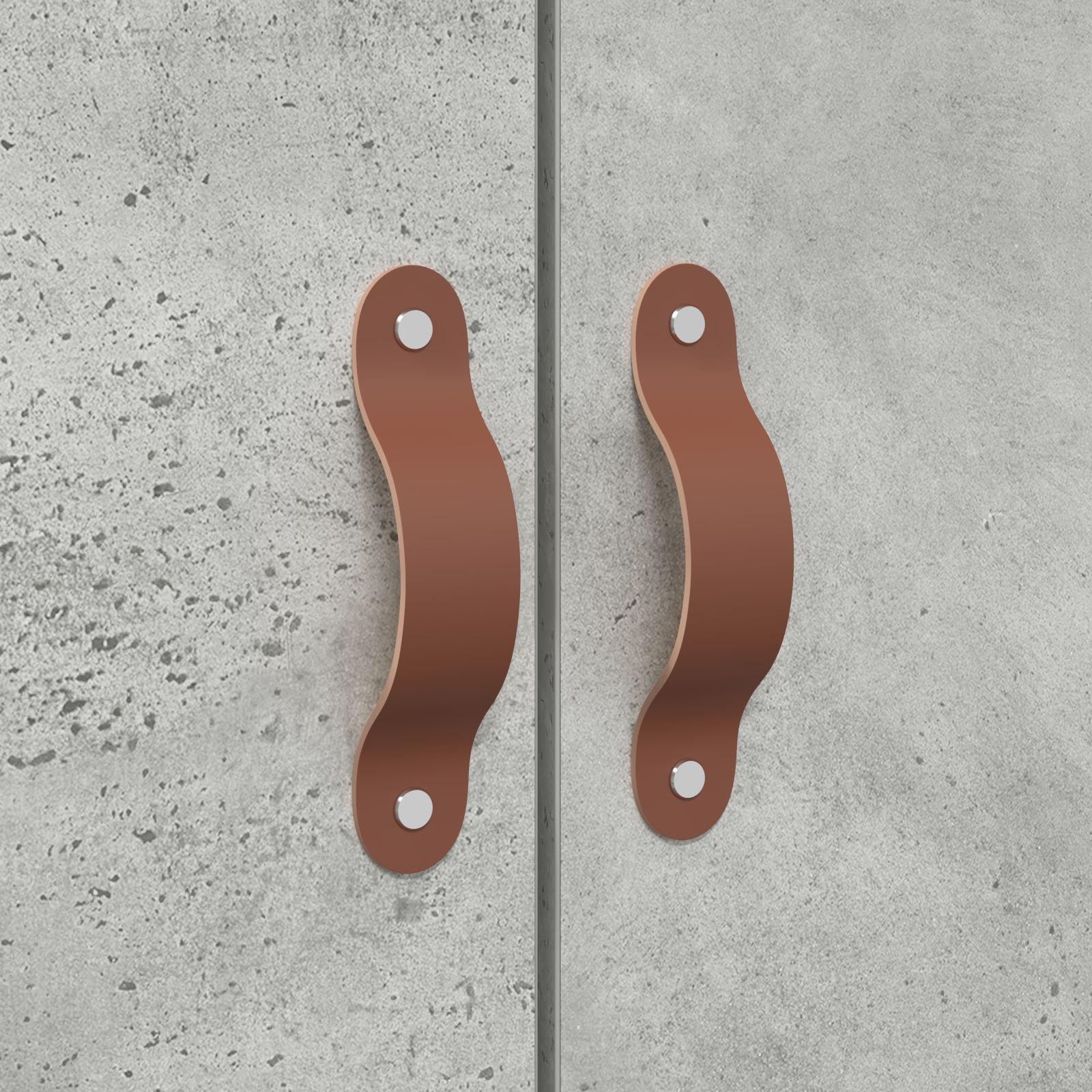 Struttura letto con contenitore grigio cemento 200x200 cm