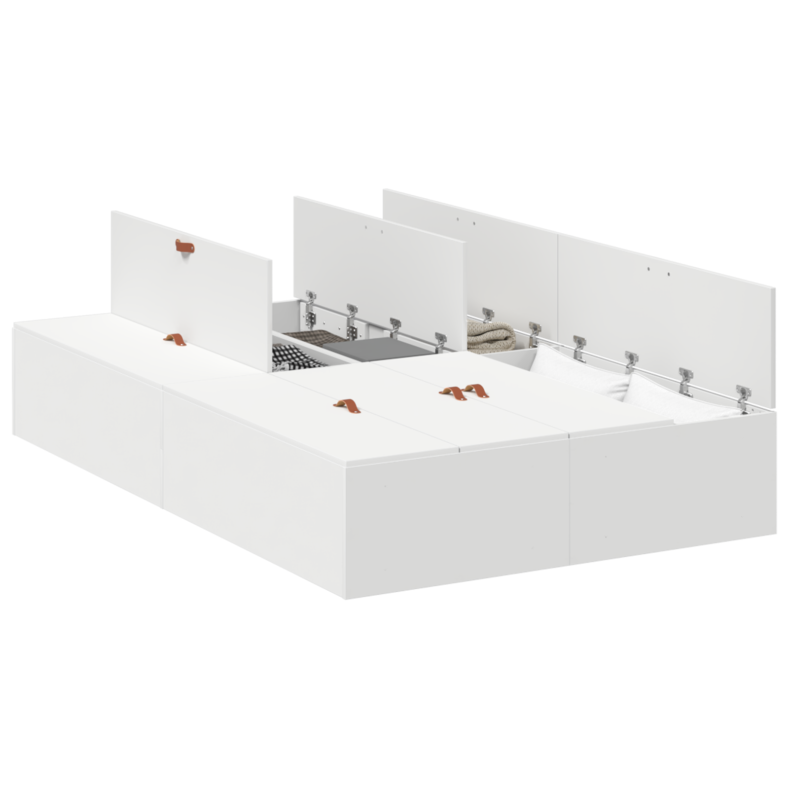 Rete Letto da Stoccaggio  Bianca 120x200 cm