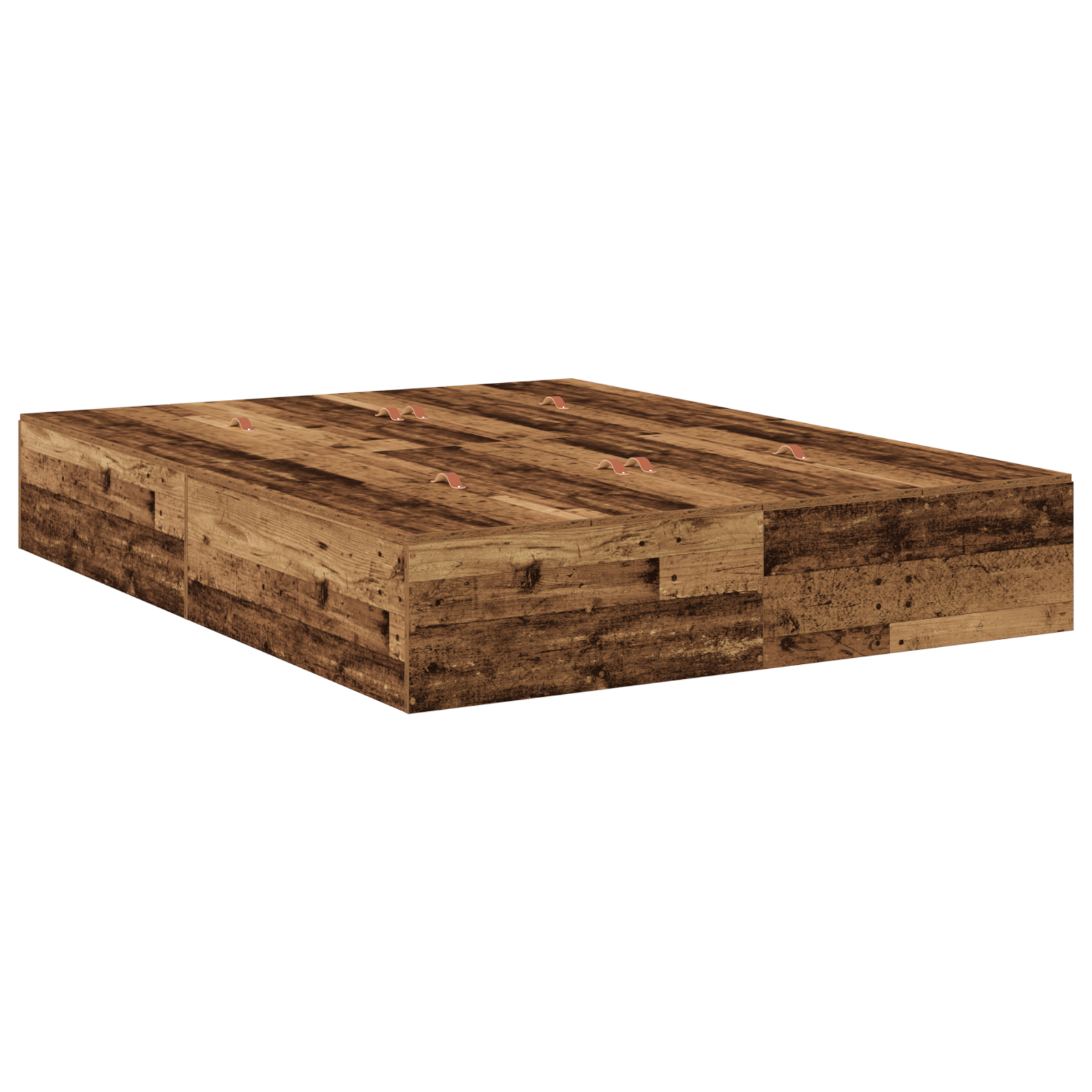 Struttura Letto Contenitore in Legno Vecchio 140x200 cm