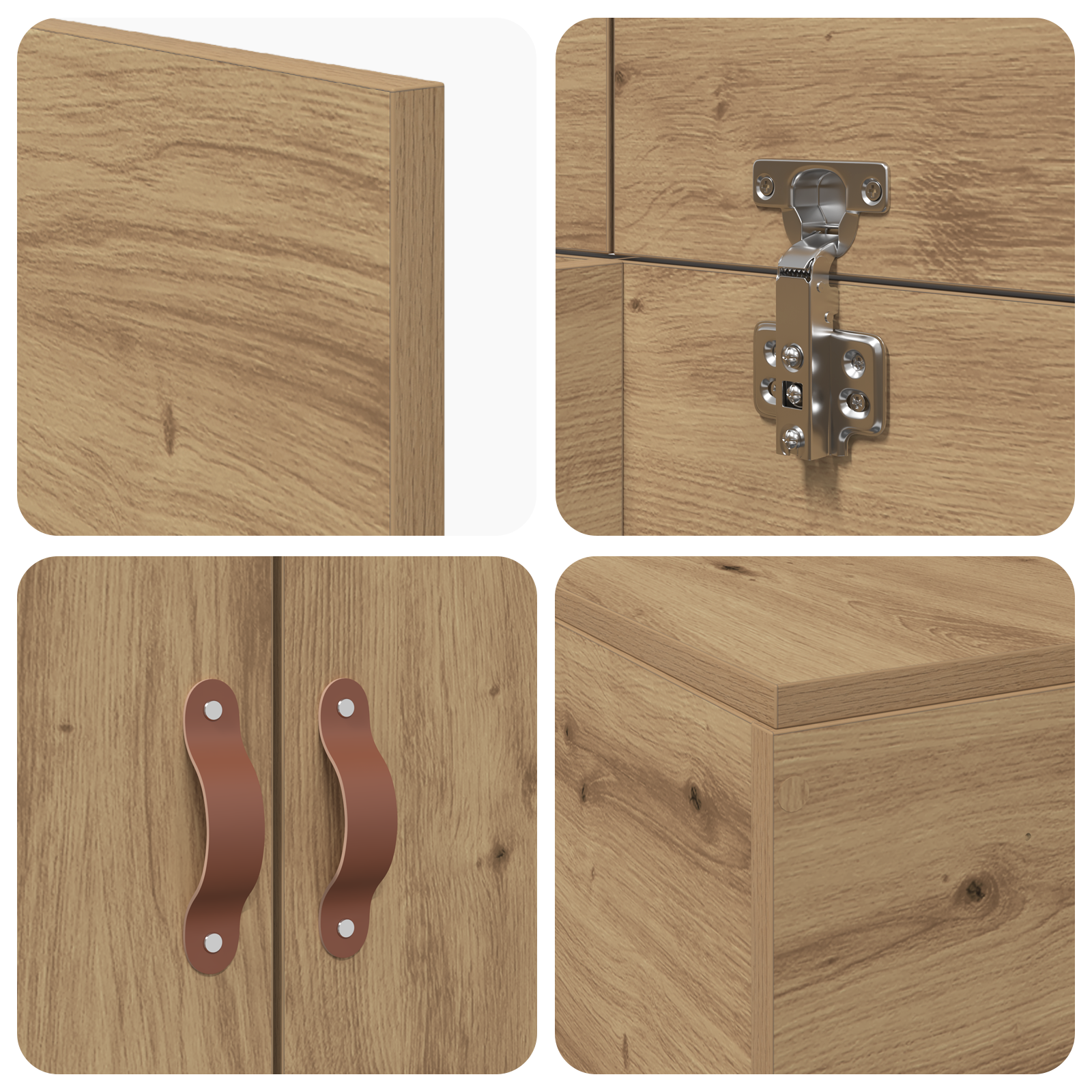 Struttura letto con contenitore in rovere artisan 90x190 cm