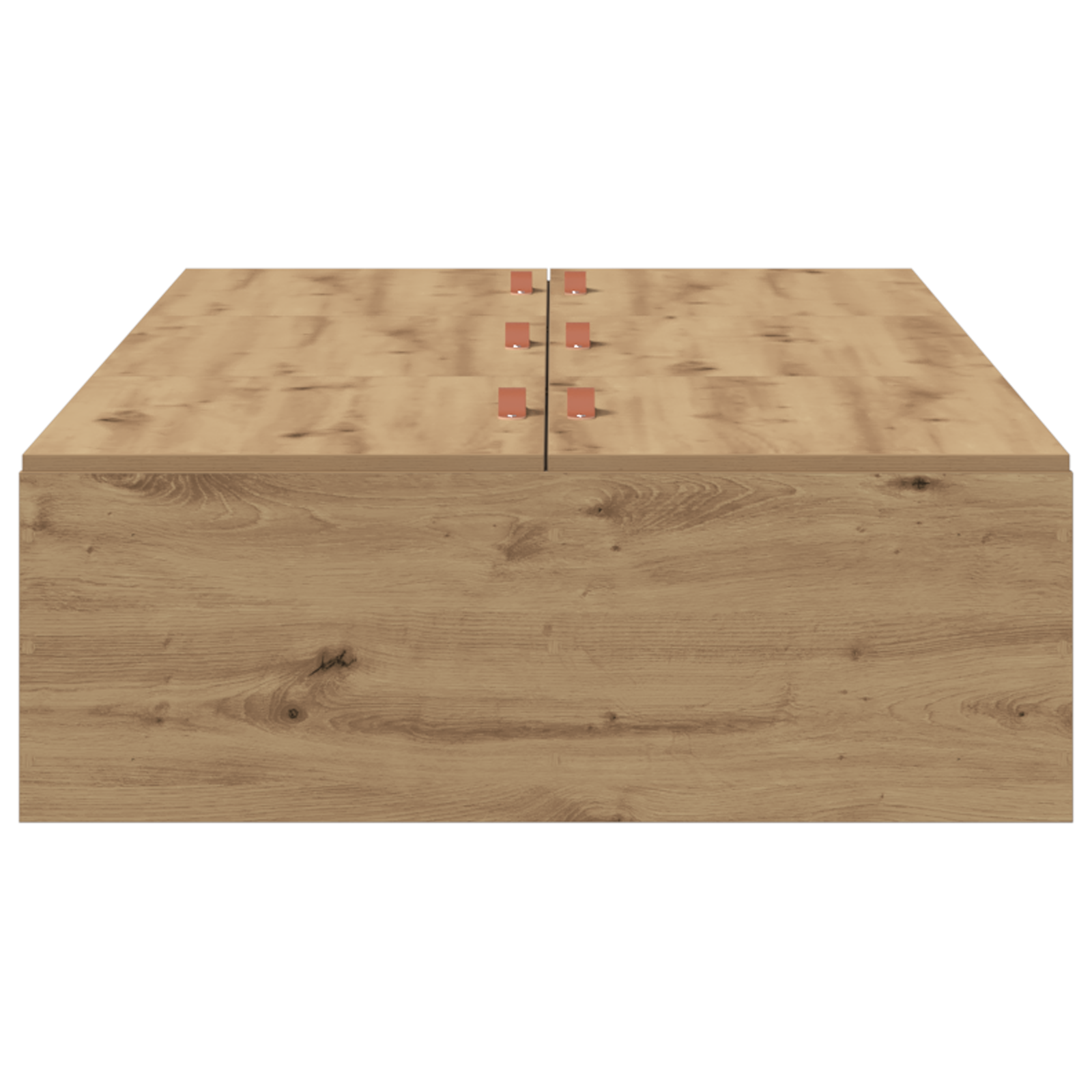 Struttura letto con contenitore in rovere artisan 90x190 cm