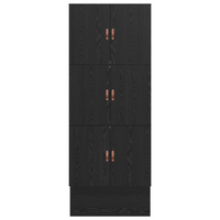 Struttura letto con contenitore in quercia nera 80x200 cm