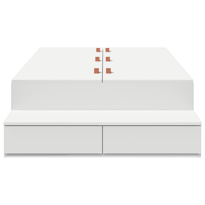 Struttura Letto con Contenitore Bianca 90x200 cm